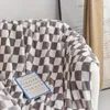 Blankets Thickened Plaid Fuzzy Fleece Blanket UltraSoft Reversible Microfiber Bed Warm Cozy Gingham Throw for Couch Chair Sofa 231123