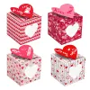 12 مساءً /مستلزمات الحفلات ، عيد الحب ، Hug Hug Kiss Me Pink Cookie Hife Box ثلاثية الأبعاد كاريكاتير هدايا الزوجين