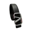 32% OFF Belt Designer New Large V leather Men's frosted pattern Warren jeans Women's belt 3.8CM