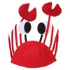 Berets hoed hoed kreeft party krab Halloween kostuum grappige dieren langoesten cosplay nieuwigheid zeevruchten zeevruchten oceaan cap accessoire gekke kinderen