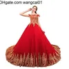 wangcai01 wedding dress Dubai Luxury Wed Dresses Plus Size Chapel Train Custom Madew Vintage luxury red gold Lace Wedding Dresses Vestios De Novia Bridal Gown