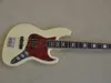 4 Strings Yellow Electric Bass Guitar with White Pearl Inlays Offer Logo/Color Customize