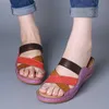 Sandaler Kvinnor Sandaler 2023 Fashion Wedges Shoes For Women tofflor Summer Shoes With Heels Sandaler Flip Flops Women Beach Casual Shoes J230422