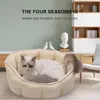 Camas de gato Cama de tapete de animais de estimação macio para gatos cães não deslizamentos de capa de canela de capa de inverno Acessórios de sofá de inverno