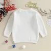 Ensemble de Noël bébé pull lâches tricoté Autum hiver garçon fille vêtements rond cou rond gamin enfant ponts pulls 231123