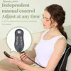 Massera nackkudde Electric Massage Cushion Shiatsu huvud halscervikal dragkraft Massager bil bakkudde med uppvärmning vibrerande massage enhet Q231123