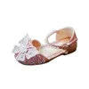 Тапочки, летние детские сандалии-гладиаторы для девочек, обувь принцессы с кристаллами, нескользящая дышащая модная детская обувь 231122