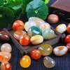 Tuindecoraties Natuurlijke kleur Agaatstenen en kristallen Gravel Small Tumbled Stone Tank Decor Healing Energy Gemstone Home Aquarium Decoratie 230422