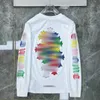 Hommes Designer T-shirts Classics Heart Brand Chromes Manches longues Qualité Tees Casual Loose Street Horseshoe Sanskrit Cross Print Crew Neck Chromees 0n8c