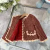 Abiti da ragazza di design di lusso gonna da festa di alta qualità taglia 100-150 Cappotto per bambini in stile natalizio e abito canotta Nov25