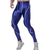 Active Pants Sexy Satin Men Gloss Yoga Tights Fitness Leggings Streetwear Athletic Quick-Torking Compression Oly Form-Montering Vest