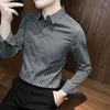 Men's Dress Shirts Spring Autumn KPOP Fashion Style Harajuku Slim Fit Tops Loose All Match Casual Shirt Korean Square Neck Long Sleeve Blusa