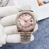 Montres mécaniques automatiques pour femmes pour dames 36mm entièrement en acier inoxydable rose dames montre faction montre-bracelet femmes montre Montre de luxe