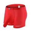 Underpants Men Elephant Nose Boxer Shorts Ice Silk Breathable Sexy Underwear Funny Panties Seamless Elastic Male Boxershorts Gays Knickers