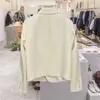 Kombinezony dla kobiet Krótki Blazer Formal Blazers Lady Office Work Pockets Kurtki Płaszcz Slim White Notched Femme