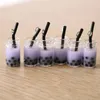 Charms 10pcs 28 10mm Cute Pearl Milk Tea Resin Bottle Pendant For Jewelry DIY Handmade Earrings Bracelet Necklace