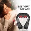 Massera nackkudde Hot Sale Electric Shoulder Massager Knådan Neck Back Foot Leg Back Massager för mödrar Fäder Gift Q231123