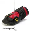 Pet Protective Shoes 4pcs set Dog Reflective Waterproof Boots Warm Snow Rain Pets Booties Anti slip Socks Footwear For Medium Large 231122