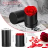 Decorative Flowers 1pc Peserved Real Rose In Mini Box Long Lasting Fresh Flower Valentines Day Girlfriend Mothers Gifts Home Office Party