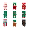 Женские носки, рождественские чулки для женщин, дизайнерский Санта-Клаус, хлопок оптом