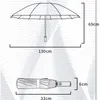 傘130cmビッグメン傘下雨の女性のポータブル折りたたみ式ウインドプルーフサン
