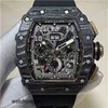 Mens Mechanics Watch Richa Mechanical Watch Red Luxury Devil Carbon Fiber Tourbillon Hollow Swiss Movement Mill R RM35 Men's