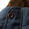 Herrjackor tjock varm kappa lång tjock fleece huva vattentät parkas jacka kappa vinter män outkläder mode fickor parka jackor mens 231122