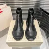 Dames Casual schoenen Martin Boot luxe Designer platformschoenen zwart Heren reizen Wedge Enkellaarsjes leer Topkwaliteit klimlaarzen meisje Regenlaars buiten Met doos