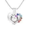 Chains Jellyfish Cage Pendants Animal Shape Pearl Gem Beads Lockets Fantastic Present For Women Girls P180