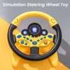 Nuovo giocattolo per volante di simulazione elettrica brillante per bambini con suono leggero Giocattoli vocali per volante per passeggino per bambini precoci educativi