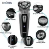 Barbeadores Elétricos Enchen Blackstone Barbeador Elétrico Rotativo para Homens Lâmina Flutuante 3D Lavável Tipo-C USB Máquina de Barbear Recarregável 231122