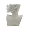 Jarrones Minimalista Retrato Jarrón Escultura De Cerámica Busto Cara Cabeza Humana Arte Arreglo Floral Almacenamiento Escritorio Decoración Del Hogar Adornos