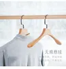 Hangers Wooden Pant Rack Pants Clip Solid Wood Household Wardrobe Non-Slip Hanger Seamless Clothing Store Hanging