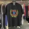 オリジナルトップクラフトマンシップRhude Mens Tシャツ夏のファッションデザイナーTシャツストリートカジュアルショートスリーブビーチスタイルRHUDE TEES COTTON PRINTER RHUDEシャツ1-1 YU
