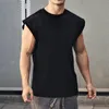 Tampo masculino Mesh Mesh Gym Roupas de ginástica Ele treino de trepadeira mangas camisa de fitness sportswear cenas de fitness cenas de gestas