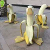 Novo Pato Banana Criativo Decoração de Jardim Esculturas Quintal Vintage Jardinagem Decoração Art Caprichoso Descascado Banana Pato Home Estátuas Artesanato