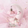 Led Rave Toy Children's Luminous Decoration Led Cartoon Night Light Unicorn Moon Baby Room Display Lamps Girls Söta gåvor 231123