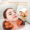 Massera nackkudde Massage Pillow Electric Neck Massager Multifunktionell axel Infraröd uppvärmning Akupunktur Massage Relaxationskudde Q231123