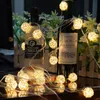 Sonstiges Event-Partyzubehör 20 Rattan-Kugel-LED-Lichterketten, Weihnachtsbaumschmuck, Weihnachtsdekoration für das Jahr 230422