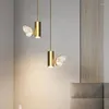 Hanglampen vlinder led lichten Noordse indoor verlichting gouden bedlamp hangende moderne woonkamer huisdecoratie
