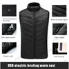 Men's Vests 21 HEATING ZONES Heated Vest Lightweight Heating Jacket Coat Vests Men Women Winter Usb Self Heating Thermal Heating Down Jacket T231123