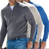 Herensweaters Nekbescherming Top Herentrui Stijlvol Herfst Winter Slim Fit Opstaande kraag Zachte ritssluiting Verhoogde kledingkast