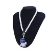 Girocollo Bling Strass Sorority Group Lady ZETA Phi Beta Collane danzanti Perle Stili OT