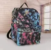 2023 Diseñador Negro Estampado Mochilas Bolsos Hombres Mujeres PU Mochila de cuero Mochila escolar Moda Mochila Mochila Mochila Presbicia Bolsas de hombro