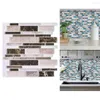 Adesivi murali Adesivo per piastrelle da 1 foglio per decorazioni per la casa Paraspruzzi autoadesivo staccabile