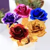 Fiori decorativi Lamina d'oro 24 carati Fiore rosa LED Regalo romantico di San Valentino per gli amanti della famiglia Amici Amore Decorazioni per matrimoni Scatola creativa