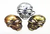 Halloween Adults Skull Mask Plastic Ghost Horror Mask Gold Silver Skull Face Masks Unisex Halloween Masquerade Party Masks Prop DB1292220