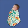 البطانيات Swaddling Elinfant 100 Cotton 120 110cm 2 طبقات مولود من منشفة حمام المولودة لفاش شاش تقطيع الجملة 230422