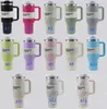 40oz Stainless Steel Tumblers Cups With Silicone Handle Lid and Straw 2nd Generation Car Mugs Vacuum Insulated Water Bottles with logo