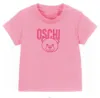 Estate Neonati maschi Ragazze T-shirt di marca Lettere stampate T-shirt a maniche corte per bambini in cotone Bambini Cartoon Orso Camicia Bambino Tops Tees 2-7 anni